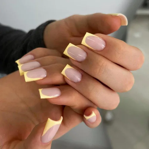Vista 33 de 30 Uñas Postizas de Punta Francesa Negra a Presión, Uñas de Almendra Cortas para Presionar, Uñas Postizas Cortas en Forma de Almendra, Uñas