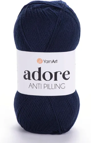 Vista 20 de 1 madeja YarnArt Adore, hilo antipilling, 100% acrílico antipilling, 100 g (3.5 oz), 280 m (306 yd), 3: Light-DK, Verde bebé - 358