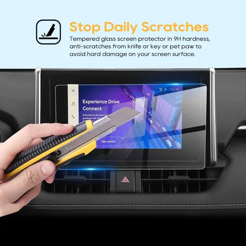 Vista 2 de LFOTPP oyota 2023 Protector de pantalla de 8 pulgadas para oyota Corolla/Highlander/Sequoia / RAV4 / Tundra 2023 Protector de pantalla de 8 pulgadas