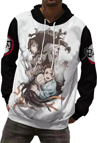 Vista 5 de Gouvplr Sudadera con capucha de anime para cosplay, sudadera con bolsillo
