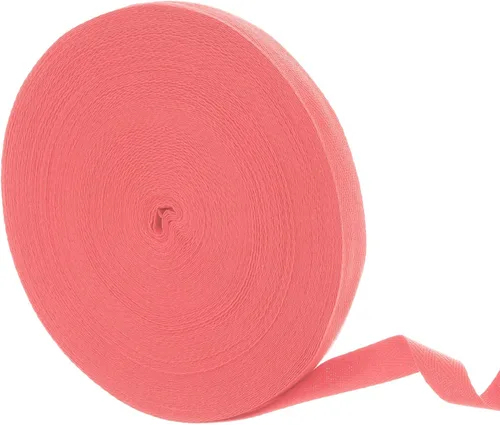 Vista 64 de uxcell Cinta de sarga de algodón de 50 yardas, cinta de espiga de 3/8 pulgadas para coser ropa, manualidades (azul)