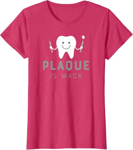 Vista 40 de Plaque is Wack Funny Dental Hygienist T-Shirt Asphalt Grey