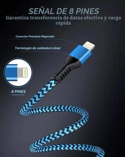Vista 6 de Cargador de teléfono para automóvil, adaptador de encendedor de cigarrillos de doble puerto + 2 cables Lightning de 3 pies de carga rápida
