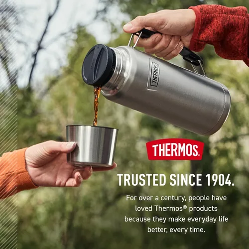 Vista 7 de THERMOS Serie ICON, Botella de acero inoxidable para bebidas, Granito, 40 oz