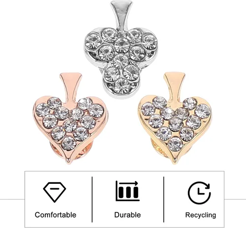 Vista 8 de Abaodam 3 piezas de correa de reloj decorativos brillantes anillos decorativos bucles clavos reloj correa de silicona decoraciones