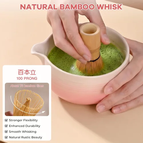 Vista 4 de Juego Matcha Kit Completo Matcha con Matcha Whsik Rosa