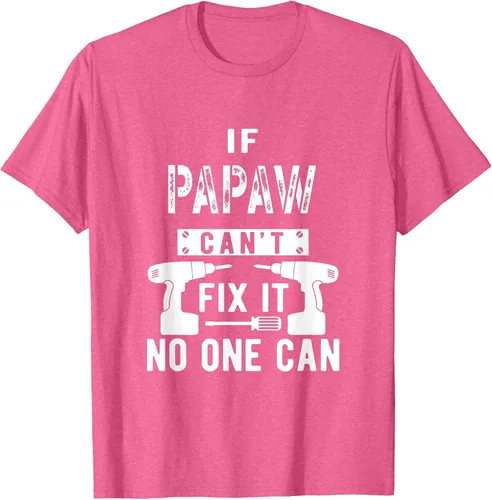 Vista 26 de If Papaw Can't Fix It No One Can Grandpa T-Shirt Asphalt Grey
