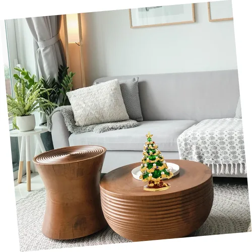 Vista 9 de EXCEART Caja de joyería de 3 piezas para guardar anillos, caja de joyería para árbol de Navidad, organizador de joyas, escritorio, árbol de Navidad
