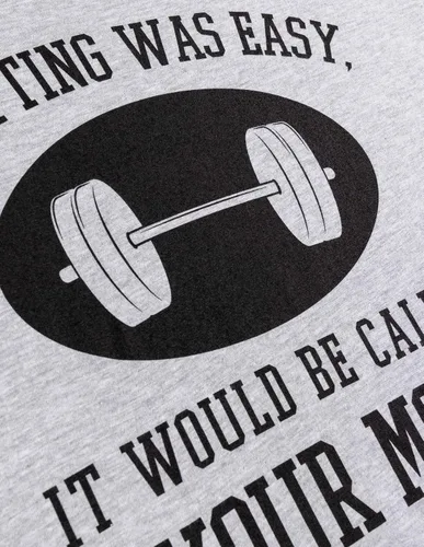 Vista 4 de If Lifting was Easy, It'd be Called Your Mom Divertida camiseta de entrenamiento