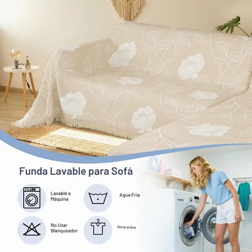 Vista 8 de fundas de sofá seccional para sofá seccional 100% impermeable en forma de L, manta protectora para mascotas, 2 piezas, lavable, de felpilla