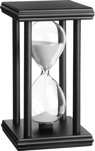 Vista 4 de hourglas - Temporizador de arena de 30/60 minutos, decoración de escritorio, reloj de arena, ampulheta