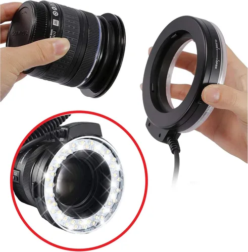 Vista 2 de Anillo de luz LED macro dual compatible con Canon EOS Rebel T5i