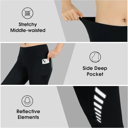 Vista 4 de beroy Pantalones de ciclismo acolchados para mujer, pantalones de ciclismo para mujer, con relleno, mallas de ciclismo para mujer