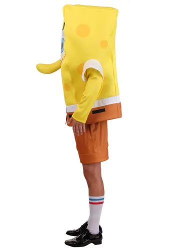 Vista 3 de Disfraz Deluxe Adulto de SpongeBob Multicolor