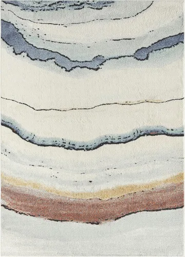 Vista 2 de LUXE WEAVERS Abstracto Atardecer Mármolado Multi 6x9 Area Alfombra