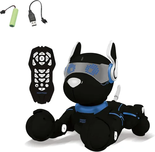 Vista 2 de LEXiBOOK Power Puppy - My Smart Robot Dog - Robot programable con control remoto, función de entrenamiento, baila, canta, efectos de luz, batería