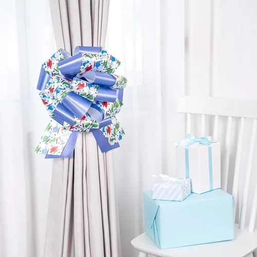Vista 6 de LeZakaa Lazo de regalo Lagre de 12 pulgadas, lazo para automóvil, lazo grande gigante para decoración de regalos, lazos de cumpleaños para niños