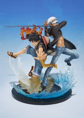 Vista 2 de TAMASHII NATIONS Bandai Monkey D Luffy & Trafalgar Law 5th Anniversary Edition - Figura de acción de una pieza