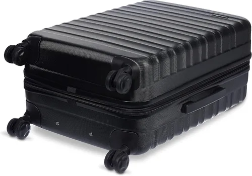 Vista 2 de Tienda Basics Equipaje de maleta expandible con ruedas rígidas Negro Spinner