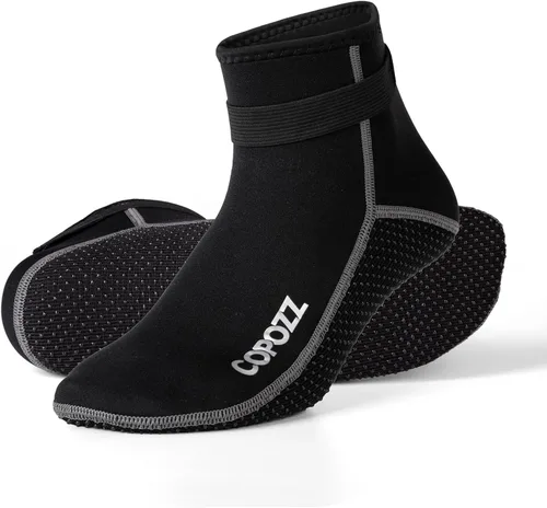 Vista 14 de COPOZZ Calcetines de buceo de neopreno de 0.118 pulgadas (0.118 in), antideslizantes para esnórquel natación, jóvenes, hombres y mujeres