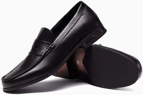Vista 4 de Coutgo Mocasines Penny para hombre, zapatos de vestir, informales, para conducir, oficina, zapatos planos ligeros