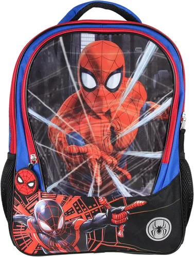 Vista 5 de Marvel Spiderman y Miles Morales - Mochila de viaje con luz de 16 pulgadas