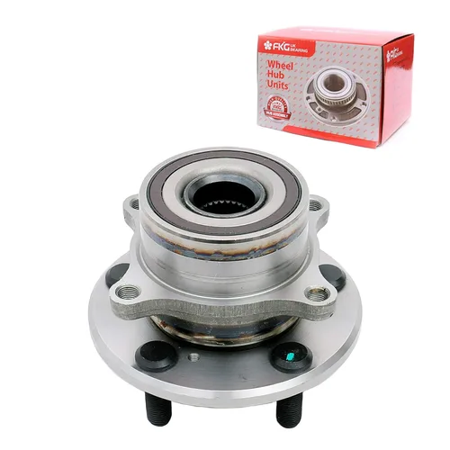 Vista 17 de FKG 513253 Conjunto de buje de cojinete de rueda delantera para A3 TT (Quattro), VW Tiguan Passat Jetta Golf CC EOS Beetle, brida de 4 pernos