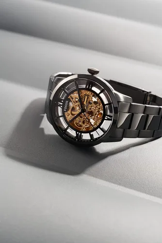 Vista 7 de Fossil - Reloj de pulsera automático y mecánico de estilo Townsman en acero inoxidable para hombre