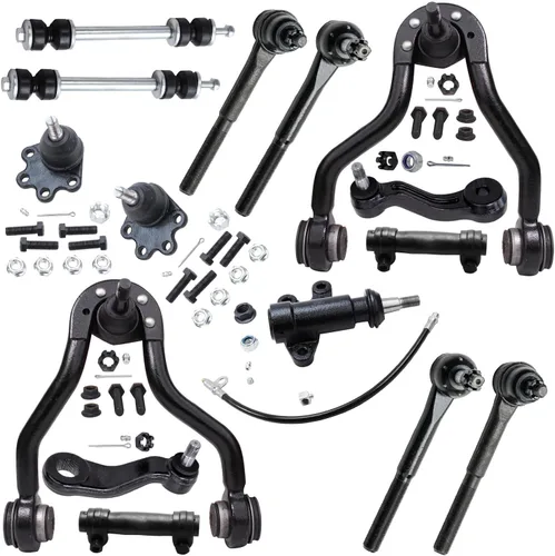 Vista 46 de Detroit Axle - Kit de suspensión frontal de 15 piezas para Jeep Grand Cherokee 99-04 1999 2000 2001 2002 2003 2004, brazos de control superior e