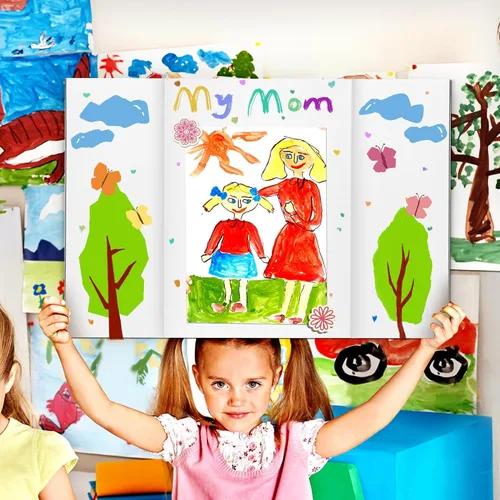 Vista 7 de Chell Tablero de Póster Tríptico de Tamaño Mini, 16" x 24", Tableros de Proyecto Corrugados Pequeños, Blanco, Paquete de 2