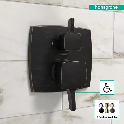 Vista 22 de hansgrohe Ecostat Classic 15769001 - Válvula de ducha de equilibrio de presión cromada