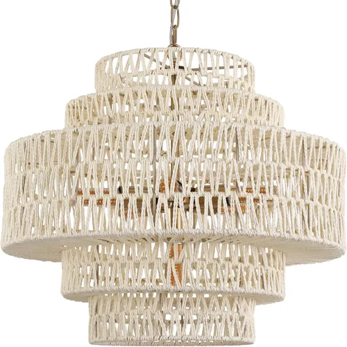 Vista 12 de Luces Colgantes de Cúpula de 15.75 Pulgadas, Luz de Metal Negro Dorado para Comedor, Accesorios de Iluminación de Candelabro Colgante Grande Moderno