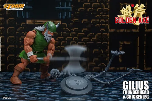 Vista 10 de Storm Collectibles Storm COLL Hacha dorada GILIUS Thunderhead & Chicken L 1/12 AF