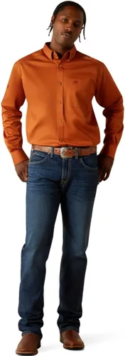 Vista 60 de Ariat Camisa de sarga con logotipo del equipo para hombre