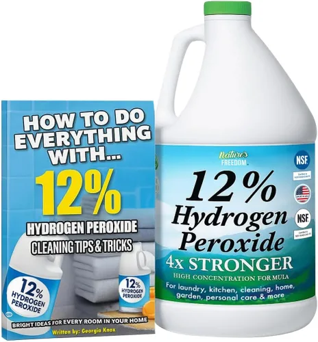 Vista 13 de Nature's Freedom 12% de peróxido de hidrógeno, H2O2 de grado alimenticio y agua purificada solamente, solución de 1 galón