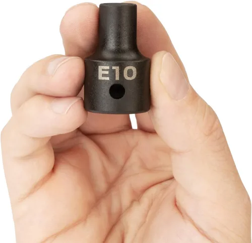 Vista 3 de TEKTON 1/2 pulgada Drive x E10 Zócalo de impacto de estrella externa poco profunda SID22410
