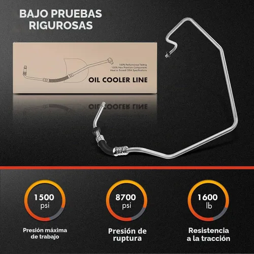 Vista 3 de A-Premium Conjunto de manguera de línea de enfriador de aceite