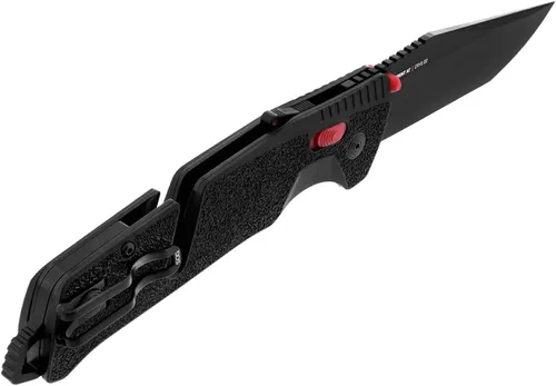 Vista 4 de SOG Trident at Ambidextrous Professional Tanto - Cuchillos plegables Hoja de acero inoxidable CRYO D2 tratada térmicamente de 3.75 pulgadas