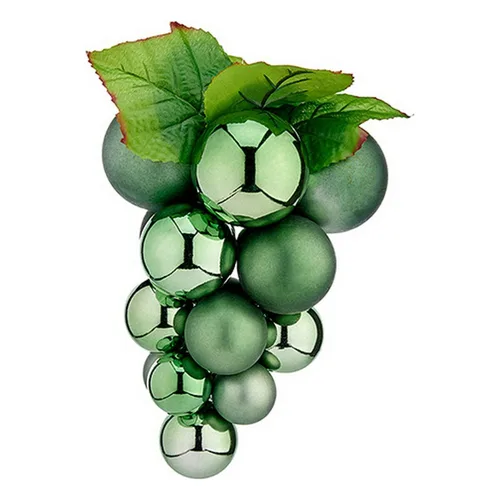 Vista 2 de Bola de Navidad Krist+ Verde Plástico Uvas Pequeño