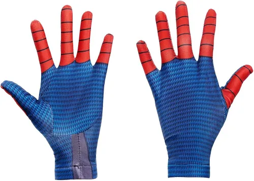 Vista 3 de Máscara de superhéroe y guantes de Halloween para adultos y niños