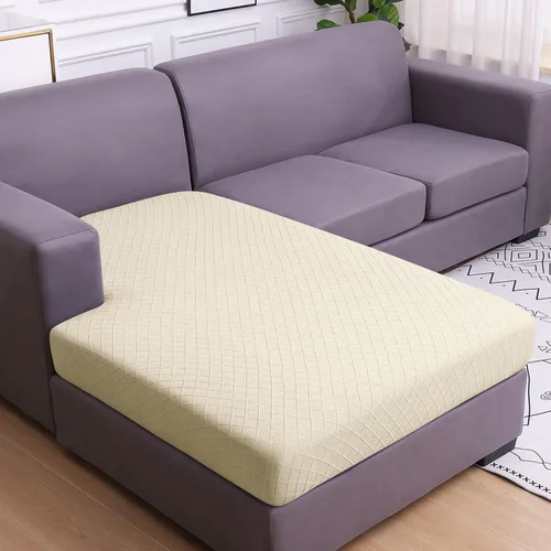 Vista 53 de hyha Fundas de cojín para sofá al aire libre, fundas lavables para sofá seccional, jaspe de diamante, funda elástica para cojín de asiento de sofá