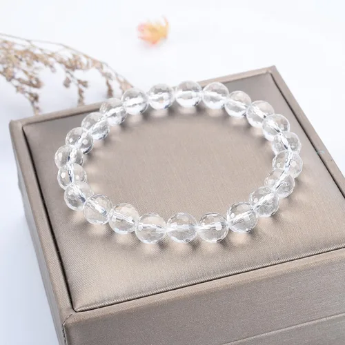 Vista 3 de Cherry Tree Collection Gemstone Beaded Stretch Bracelet 8mm Round Beads 7