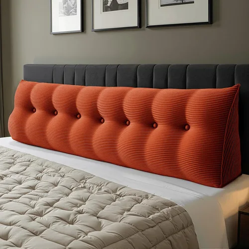 Vista 16 de WOWMAX - Almohada triangular para lectura; almohada grande para cabecera y respaldo; almohada en forma de cuña para soporte y posicionamiento