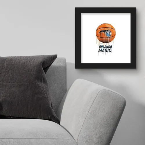 Vista 3 de Trends International Gallery Pops NBA Orlando Magic - Drip Basketball Wall Art Wall Poster, 12.00" x 12.00", Black Frame Version