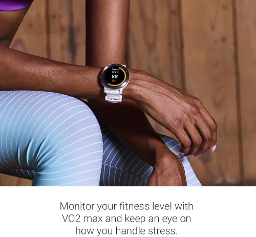 Vista 6 de Garmin vívoactive 3 GPS Reloj inteligente Smartwatch, Estándar, 1.2 pulgadas Blanco con oro rosa