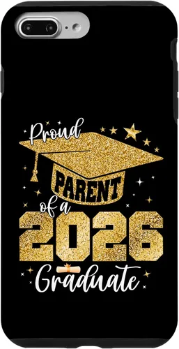 Vista 12 de Proud Parent of a Class of 2026 Graduate Senior Graduation Case for iPhone 16