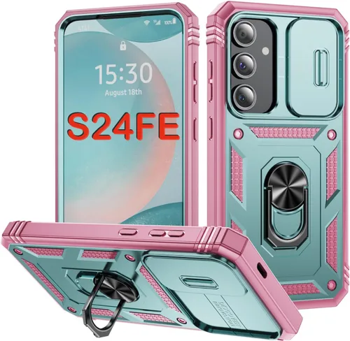 Vista 147 de PASNEW Funda militar para iPhone 13 Pro Max, cubierta de cámara deslizante y soporte de anillo de metal de 360°, carcasa rígida multicapa resistente