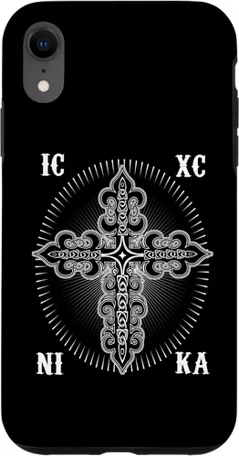 Vista 25 de IC XC Nika Cross Christogram Orthodox Christian Case for iPhone 17