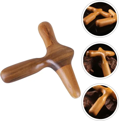 Vista 6 de Lurrose Herramientas de mano Herramientas de masaje tailandés de madera Masajeador Herramienta de punto de salud china Baoding Fitness Bolas