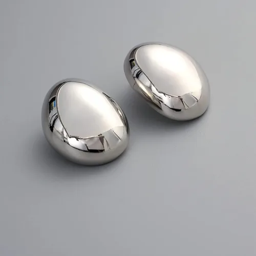 Vista 9 de KELMALL Aretes de aro gruesos de oro para mujer, aros abiertos gruesos de gran tamaño, ligeros, poste de plata de ley 925